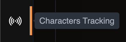 Characters Tracking Menu