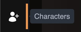 Characters Menu